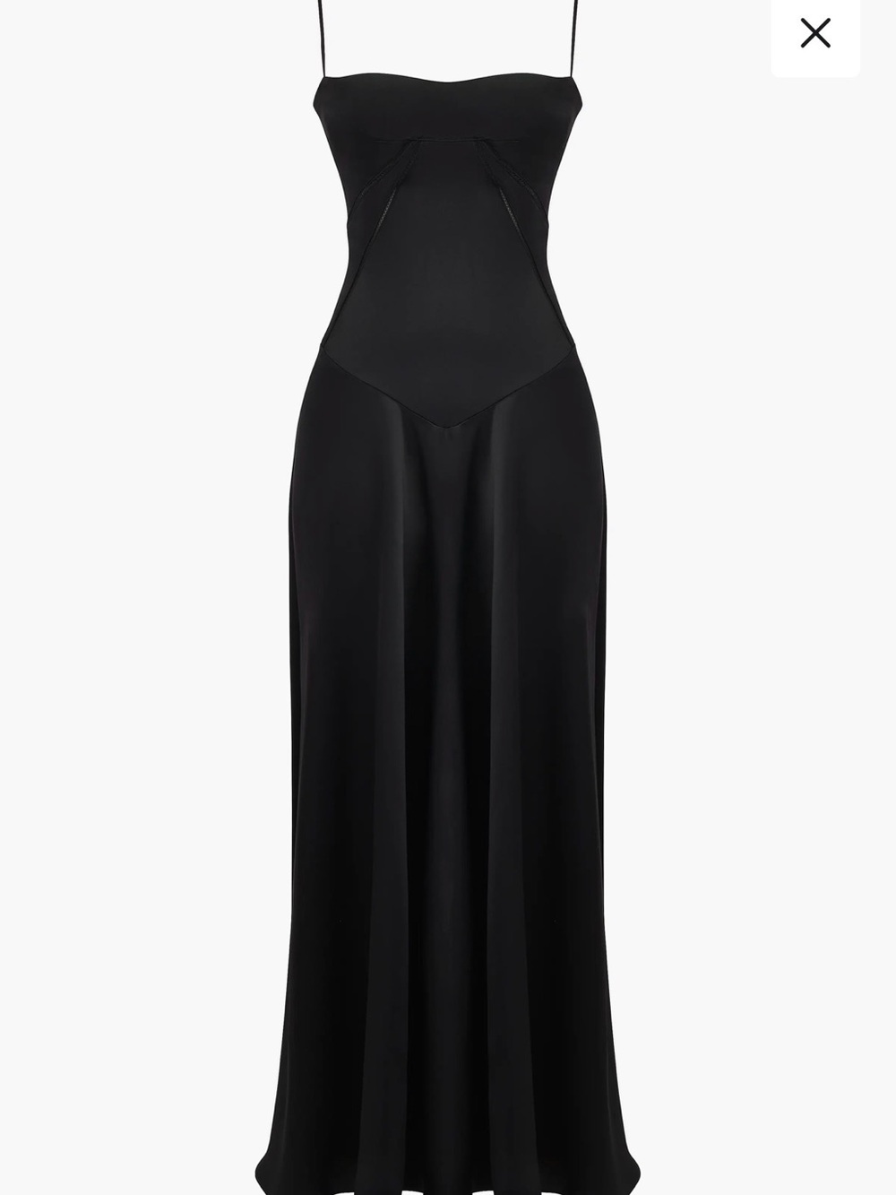 House of CB Anabella Black Satin Maxi gown Dress - Picture 3 of 6